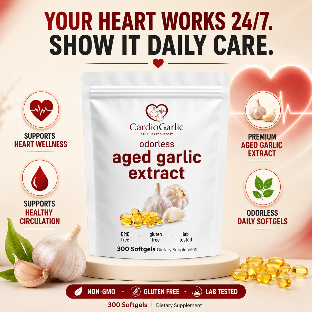 CardioGarlic™ Aged Garlic Extract